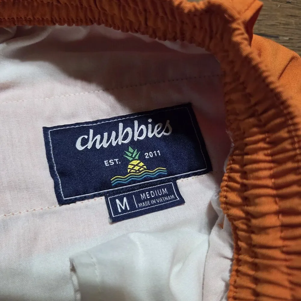 Chubbies Shorts Men's Medium Orange Everywear 6